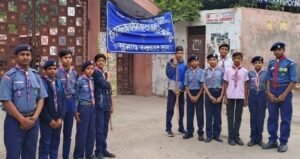 हीरालाल बारहसैनी इंटर कॉलेज में चल रहा स्काउट-गाइड शिविर 